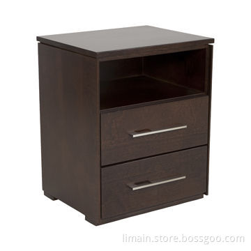Nightstand, Made of Solid Birch and Beech